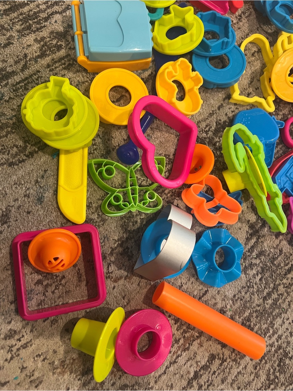 Bright Multicolor Kids Shape Cutter Set for Creative Play-Doh